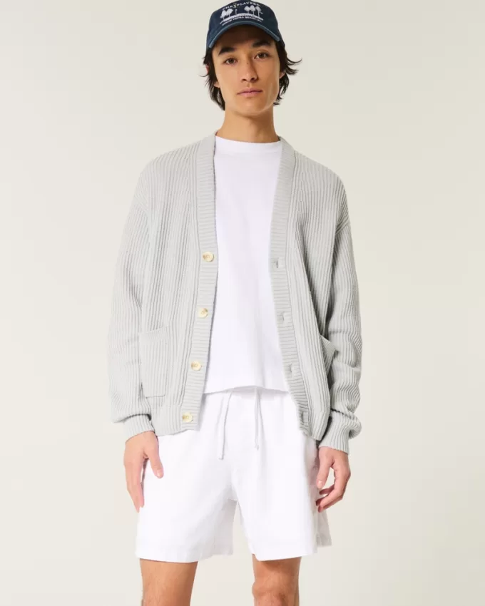 Mid-Thigh Linen-Blend Pull-On Shorts,Mid-Thigh Linen-Blend Pull-On Shorts Mid-Thigh Linen-Blend Pull-On Shorts,Mid-Thigh Linen-Blend Pull-On Shorts