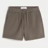 Mid-Thigh Loose Fleece Shorts,Mid-Thigh Loose Fleece Shorts Mid-Thigh Loose Fleece Shorts,Mid-Thigh Loose Fleece Shorts