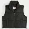 Mini Zip-Up Puffer Vest,Mini Zip-Up Puffer Vest
