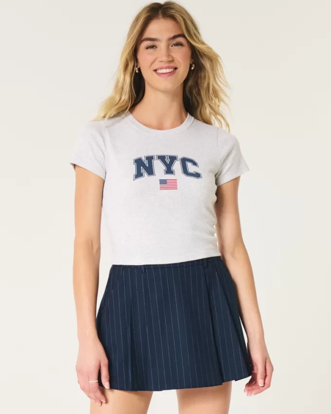 NYC Graphic Baby Tee,NYC Graphic Baby Tee