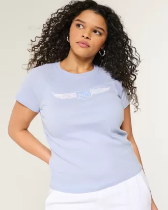 Number Graphic Baby Tee,Number Graphic Baby Tee Number Graphic Baby Tee,Number Graphic Baby Tee