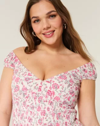 Off-the-Shoulder Asymmetrical Hem Mini Dress,Off-the-Shoulder Asymmetrical Hem Mini Dress