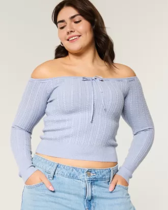 Off-the-Shoulder Cable-Knit Sweater,Off-the-Shoulder Cable-Knit Sweater Off-the-Shoulder Cable-Knit Sweater,Off-the-Shoulder Cable-Knit Sweater