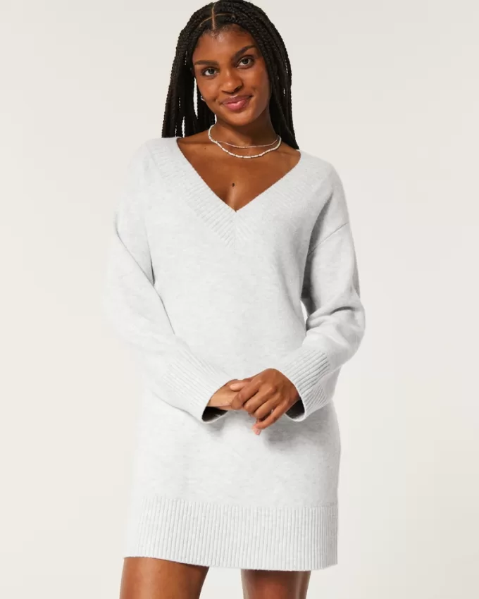 On/Off the shoulder Jersey Sweater Dress,On/Off the shoulder Jersey Sweater Dress