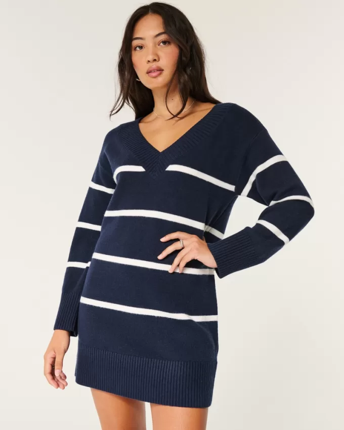 On/Off the shoulder Jersey Sweater Dress,On/Off the shoulder Jersey Sweater Dress