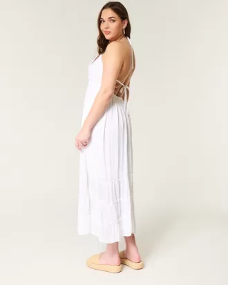 Open Back Halter Maxi Dress,Open Back Halter Maxi Dress