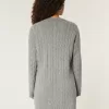 Oversized Cable-Knit Crew Sweater Dress,Oversized Cable-Knit Crew Sweater Dress