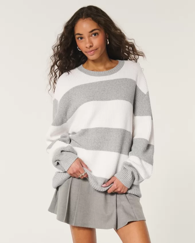 Oversized Crew Sweater,Oversized Crew Sweater Oversized Crew Sweater,Oversized Crew Sweater