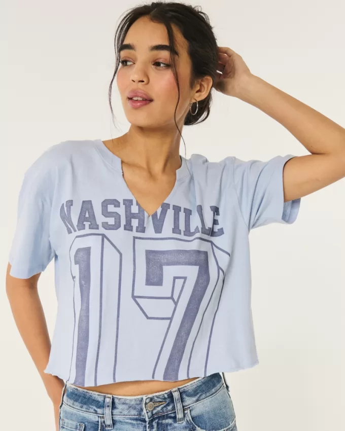 Oversized Crop Nashville Graphic Tee,Oversized Crop Nashville Graphic Tee Oversized Crop Nashville Graphic Tee,Oversized Crop Nashville Graphic Tee