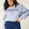 Oversized Gameday Graphic Notch-Neck Sweatshirt,Oversized Gameday Graphic Notch-Neck Sweatshirt Oversized Gameday Graphic Notch-Neck Sweatshirt,Oversized Gameday Graphic Notch-Neck Sweatshirt