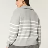 Oversized Half-Zip Graphic Sweater,Oversized Half-Zip Graphic Sweater Oversized Half-Zip Graphic Sweater,Oversized Half-Zip Graphic Sweater