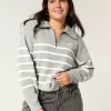 Oversized Half-Zip Graphic Sweater,Oversized Half-Zip Graphic Sweater Oversized Half-Zip Graphic Sweater,Oversized Half-Zip Graphic Sweater