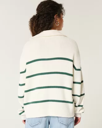 Oversized Half-Zip Sweater,Oversized Half-Zip Sweater Oversized Half-Zip Sweater,Oversized Half-Zip Sweater