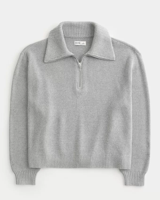 Oversized Half-Zip Sweater,Oversized Half-Zip Sweater Oversized Half-Zip Sweater,Oversized Half-Zip Sweater