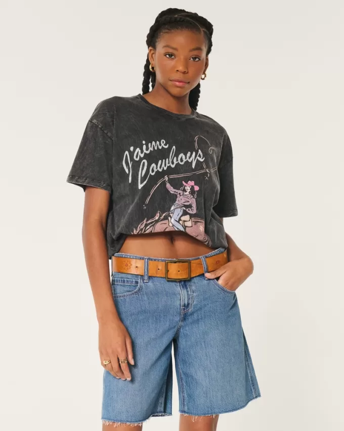 Oversized J’aime Cowboys Graphic Tee,Oversized J’aime Cowboys Graphic Tee Oversized J’aime Cowboys Graphic Tee,Oversized J’aime Cowboys Graphic Tee