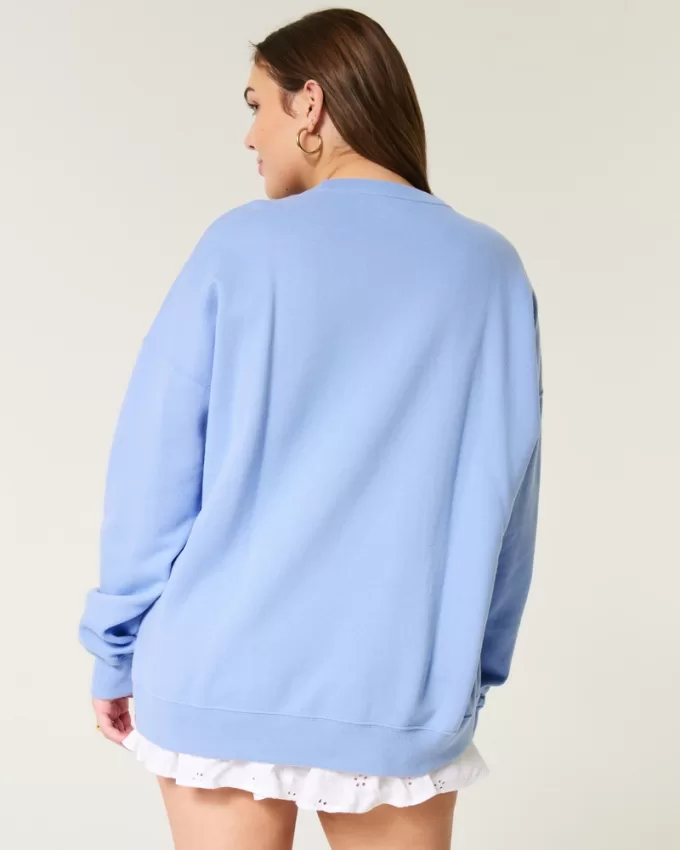 Oversized Kauai Graphic Crew Sweatshirt,Oversized Kauai Graphic Crew Sweatshirt Oversized Kauai Graphic Crew Sweatshirt,Oversized Kauai Graphic Crew Sweatshirt