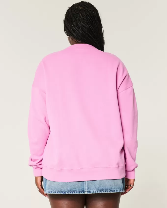 Oversized Malibu Graphic Crew Sweatshirt,Oversized Malibu Graphic Crew Sweatshirt Oversized Malibu Graphic Crew Sweatshirt,Oversized Malibu Graphic Crew Sweatshirt