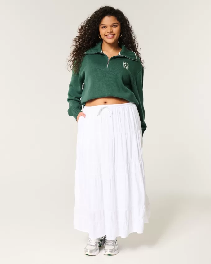 Oversized NYC Graphic Half-Zip Sweater,Oversized NYC Graphic Half-Zip Sweater Oversized NYC Graphic Half-Zip Sweater,Oversized NYC Graphic Half-Zip Sweater