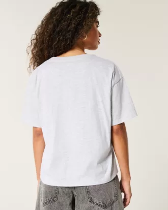 Oversized Notch-Neck Chicago Graphic Tee,Oversized Notch-Neck Chicago Graphic Tee Oversized Notch-Neck Chicago Graphic Tee,Oversized Notch-Neck Chicago Graphic Tee