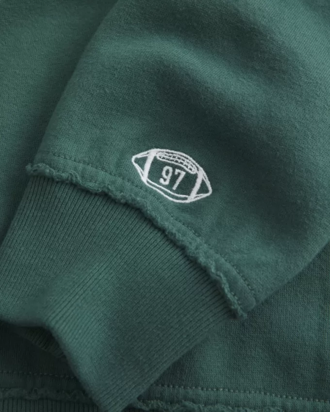 Oversized Notch-Neck Go Team Graphic Sweatshirt,Oversized Notch-Neck Go Team Graphic Sweatshirt Oversized Notch-Neck Go Team Graphic Sweatshirt,Oversized Notch-Neck Go Team Graphic Sweatshirt