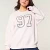Oversized Number Graphic Crew Sweatshirt,Oversized Number Graphic Crew Sweatshirt Oversized Number Graphic Crew Sweatshirt,Oversized Number Graphic Crew Sweatshirt