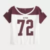 Oversized Off-the-Shoulder Football Graphic Jersey,Oversized Off-the-Shoulder Football Graphic Jersey Oversized Off-the-Shoulder Football Graphic Jersey,Oversized Off-the-Shoulder Football Graphic Jersey