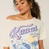 Oversized Off-the-Shoulder Kauai Graphic Tee,Oversized Off-the-Shoulder Kauai Graphic Tee Oversized Off-the-Shoulder Kauai Graphic Tee,Oversized Off-the-Shoulder Kauai Graphic Tee