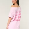Oversized Off-the-Shoulder New York Raceway Graphic Tee,Oversized Off-the-Shoulder New York Raceway Graphic Tee Oversized Off-the-Shoulder New York Raceway Graphic Tee,Oversized Off-the-Shoulder New York Raceway Graphic Tee