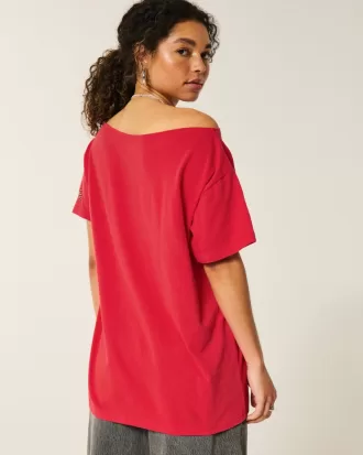 Oversized Off-the-Shoulder San Diego Speedway Graphic Tee,Oversized Off-the-Shoulder San Diego Speedway Graphic Tee Oversized Off-the-Shoulder San Diego Speedway Graphic Tee,Oversized Off-the-Shoulder San Diego Speedway Graphic Tee