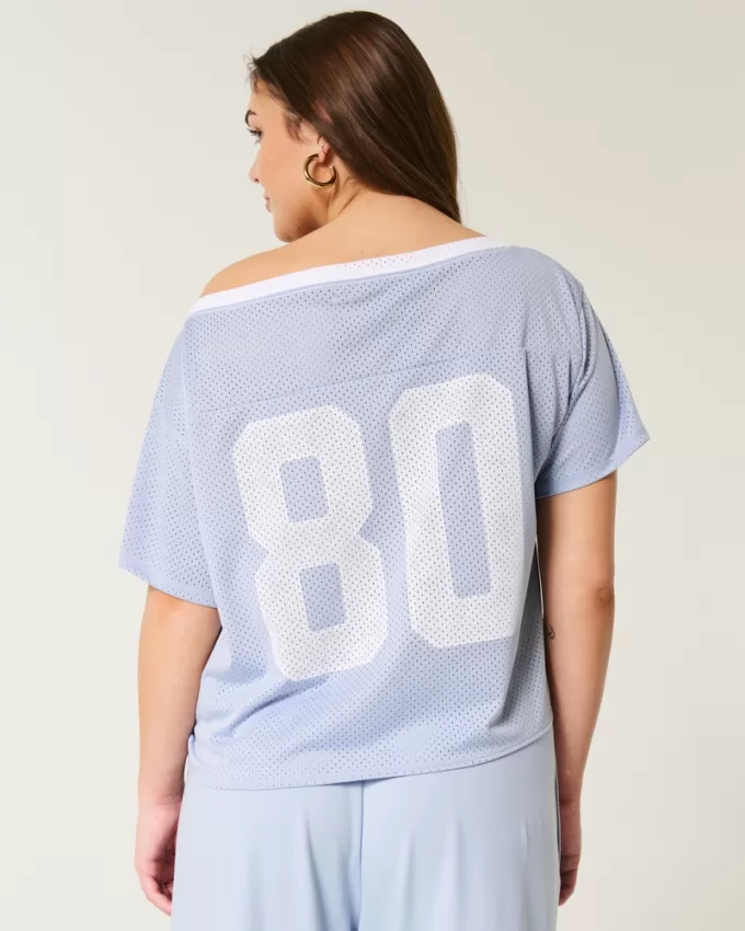 Oversized Off-the-Shoulder Varsity Graphic Jersey,Oversized Off-the-Shoulder Varsity Graphic Jersey Oversized Off-the-Shoulder Varsity Graphic Jersey,Oversized Off-the-Shoulder Varsity Graphic Jersey