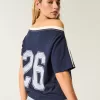 Oversized Off-the-Shoulder Varsity Graphic Tee,Oversized Off-the-Shoulder Varsity Graphic Tee Oversized Off-the-Shoulder Varsity Graphic Tee,Oversized Off-the-Shoulder Varsity Graphic Tee