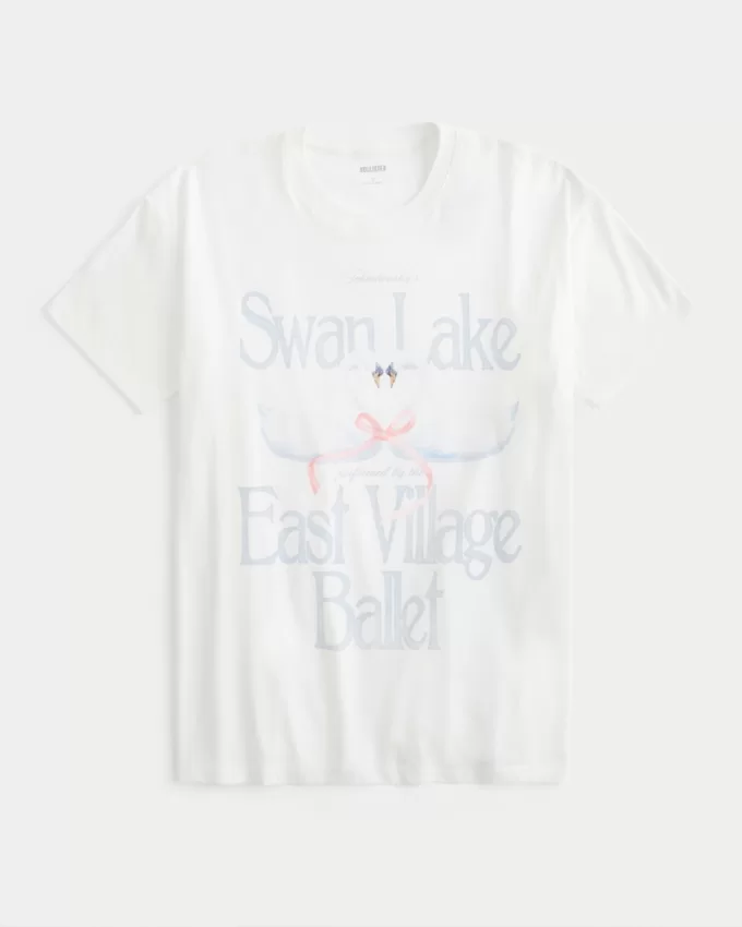 Oversized Swan Lake Graphic Tee,Oversized Swan Lake Graphic Tee Oversized Swan Lake Graphic Tee,Oversized Swan Lake Graphic Tee