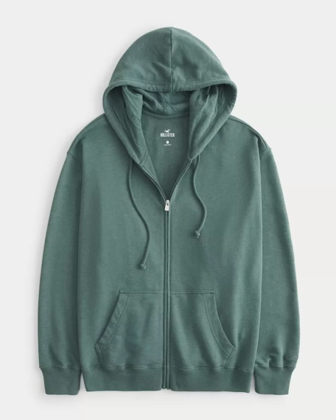 Oversized Terry Zip-Up Hoodie,Oversized Terry Zip-Up Hoodie Oversized Terry Zip-Up Hoodie,Oversized Terry Zip-Up Hoodie