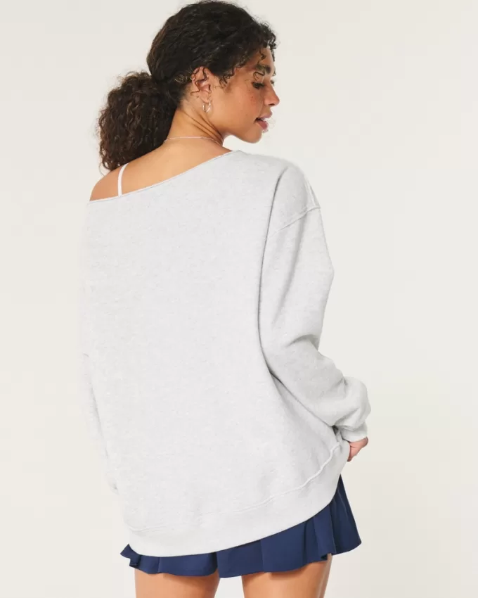 Oversized UCLA Off-the-Shoulder Sweatshirt,Oversized UCLA Off-the-Shoulder Sweatshirt Oversized UCLA Off-the-Shoulder Sweatshirt,Oversized UCLA Off-the-Shoulder Sweatshirt