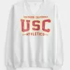 Oversized USC Graphic Notch-Neck Sweatshirt,Oversized USC Graphic Notch-Neck Sweatshirt Oversized USC Graphic Notch-Neck Sweatshirt,Oversized USC Graphic Notch-Neck Sweatshirt