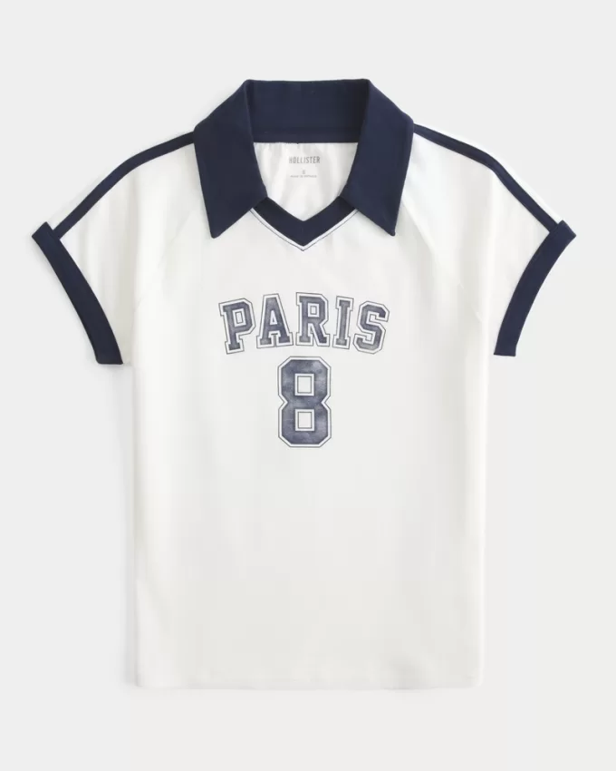 Paris Graphic Soccer Polo,Paris Graphic Soccer Polo