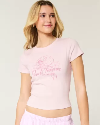 Pearls Treasure Graphic Baby Tee,Pearls Treasure Graphic Baby Tee Pearls Treasure Graphic Baby Tee,Pearls Treasure Graphic Baby Tee