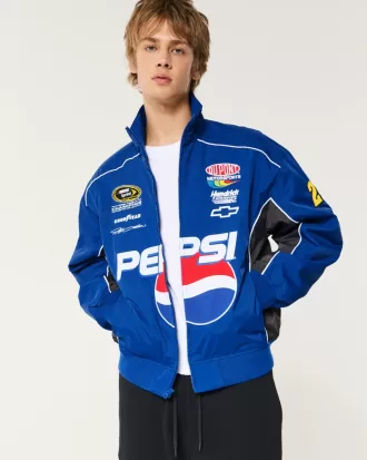 Pepsi NASCAR Graphic Zip-Up Racing Jacket,Pepsi NASCAR Graphic Zip-Up Racing Jacket Pepsi NASCAR Graphic Zip-Up Racing Jacket,Pepsi NASCAR Graphic Zip-Up Racing Jacket
