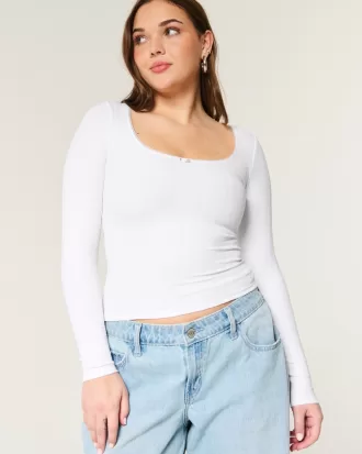 Pointelle Seamless Fabric Scoop Top,Pointelle Seamless Fabric Scoop Top Pointelle Seamless Fabric Scoop Top,Pointelle Seamless Fabric Scoop Top