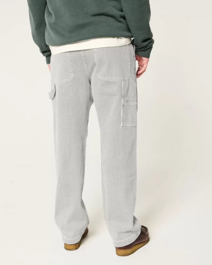 Railroad Stripe Baggy Painter Jeans,Railroad Stripe Baggy Painter Jeans Railroad Stripe Baggy Painter Jeans,Railroad Stripe Baggy Painter Jeans