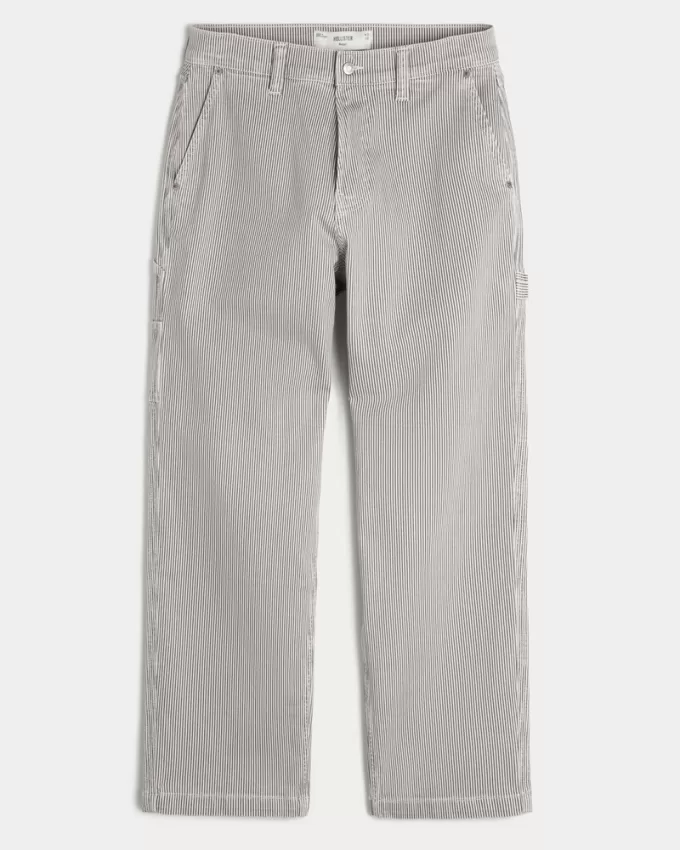 Railroad Stripe Baggy Painter Jeans,Railroad Stripe Baggy Painter Jeans Railroad Stripe Baggy Painter Jeans,Railroad Stripe Baggy Painter Jeans