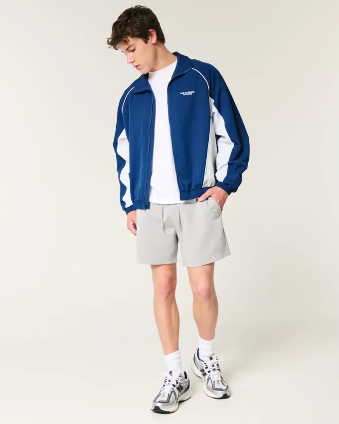 Rec & Leisure Division Graphic Windbreaker Jacket,Rec & Leisure Division Graphic Windbreaker Jacket