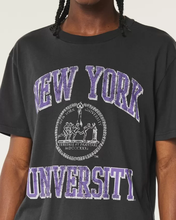 Relaxed New York University Graphic Tee,Relaxed New York University Graphic Tee Relaxed New York University Graphic Tee,Relaxed New York University Graphic Tee