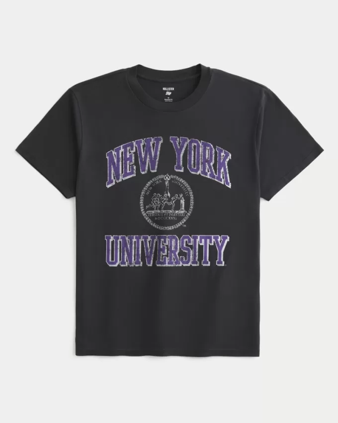 Relaxed New York University Graphic Tee,Relaxed New York University Graphic Tee Relaxed New York University Graphic Tee,Relaxed New York University Graphic Tee