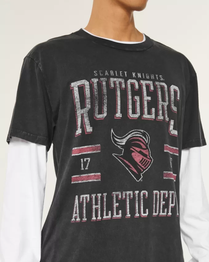 Relaxed Rutgers University Graphic Tee,Relaxed Rutgers University Graphic Tee Relaxed Rutgers University Graphic Tee,Relaxed Rutgers University Graphic Tee