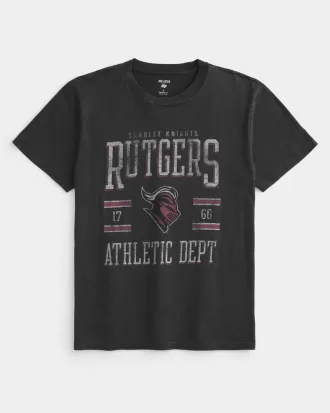 Relaxed Rutgers University Graphic Tee,Relaxed Rutgers University Graphic Tee Relaxed Rutgers University Graphic Tee,Relaxed Rutgers University Graphic Tee