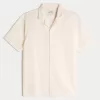 Relaxed Textured Short-Sleeve Shirt,Relaxed Textured Short-Sleeve Shirt