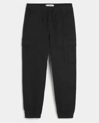Relaxed Twill Cargo Joggers,Relaxed Twill Cargo Joggers