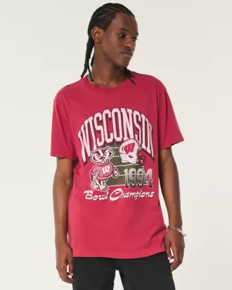 Relaxed Wisconsin Badgers Graphic Tee,Relaxed Wisconsin Badgers Graphic Tee