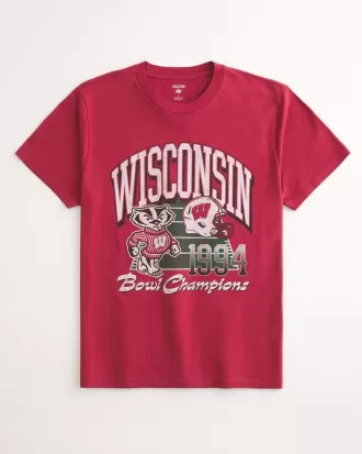 Relaxed Wisconsin Badgers Graphic Tee,Relaxed Wisconsin Badgers Graphic Tee